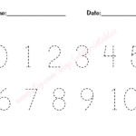 0 10 Number Trace Worksheet PDF Printable By Pdotprintables
