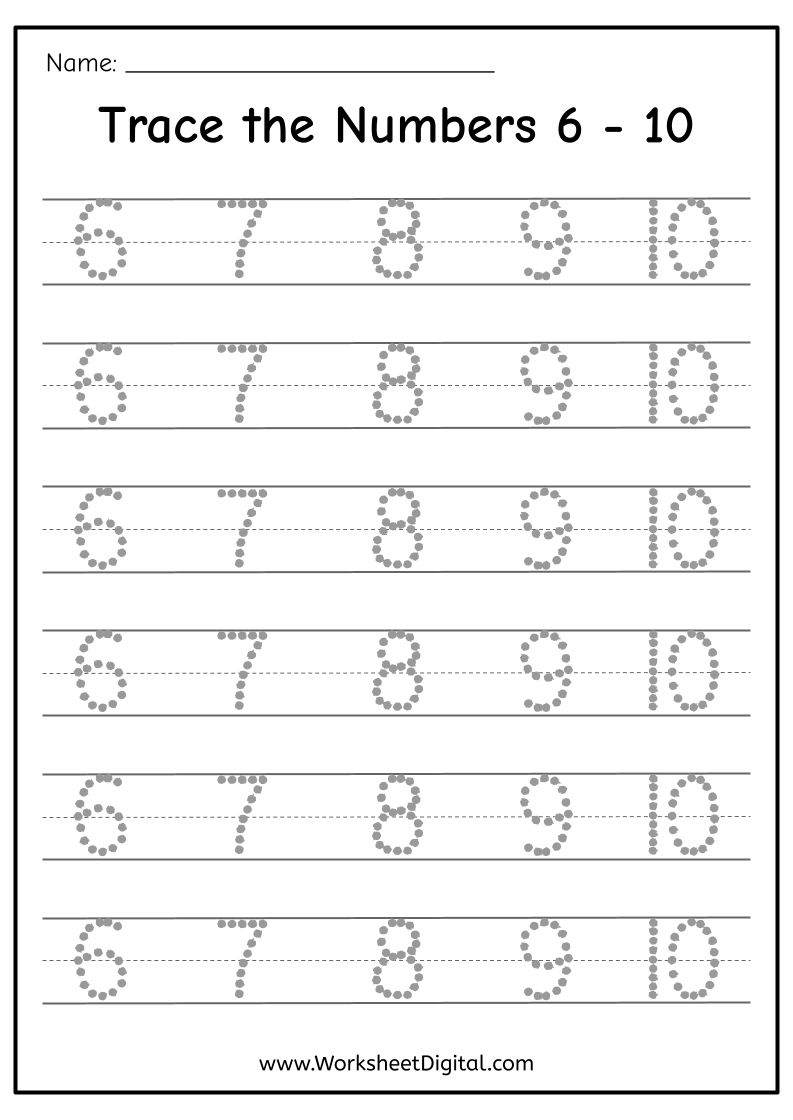 Kindergarten Archives Worksheet Digital Printable Tracing Numbers