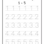 Number 1 5 Tracing Worksheets For Pre k And Kindergarten
