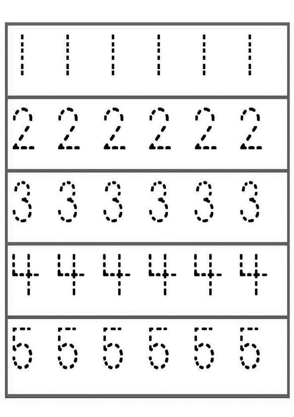 Preschool Tracing My Numbers - Printable Tracing Numbers