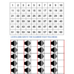 Numbers From 1 60 Worksheet
