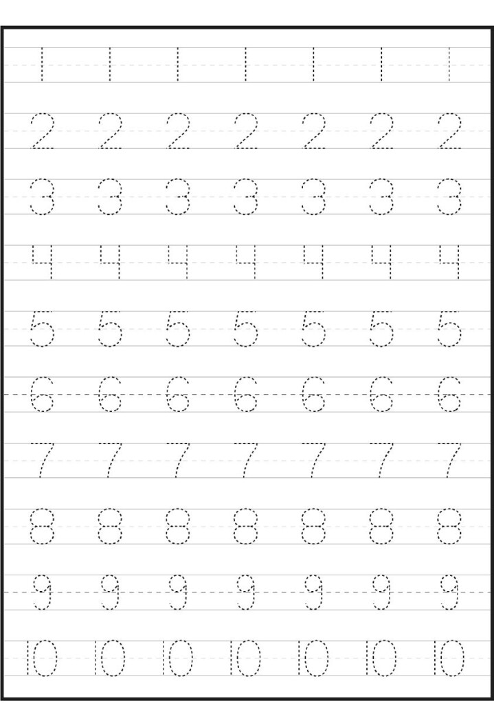 Tracing Numbers 1 20 Worksheets Number Tracing Number Writing 