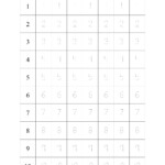 Tracing Numbers 1 To 10 Worksheets PDF