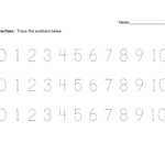 Printable Number Trace Worksheets Activity Shelter
