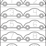 Cars Number Tracing 1 10 S k P Google Transportation Preschool