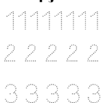 Formidable Tracing Numbers 1 10 Preschool Alphabet Chart Printable