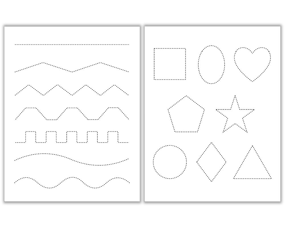 Free Printable Cutting Tracing Practice Worksheets The Craft at