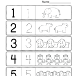 Free Printable Tracing 1 5 Worksheets Name Tracing Generator Free
