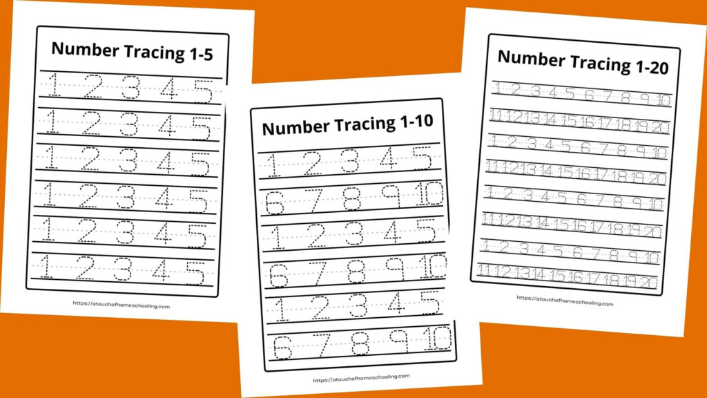 Number Tracing 1 20 PDF Free Printable Worksheets