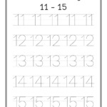 Number Tracing 11 20 Worksheet Digital Writing Numbers 11 20