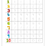 Number Tracing Tracing Numbers Number Tracing Worksheets Tracing