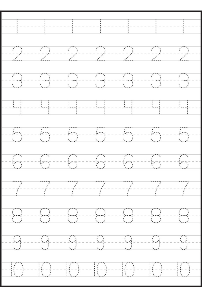 Numbers Preschool Tracing Worksheets Tracing Worksheets Preschool 