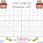 Practice Writing Numbers 1 50 On Tracing Numbers 1 30 Worksheets