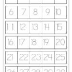 Printable Tracing Numbers 1 20 Preschool Math Worksheets Number