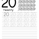 Tracing Numbers 20 30 Worksheet
