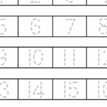 Tracing Numbers Worksheets 1 20 2020VW COM